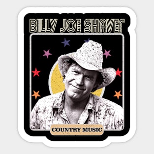 Billy Joe Shaver #8 Sticker